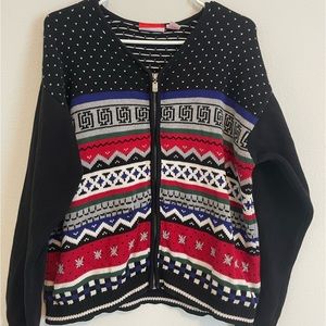Vintage zip up sweater